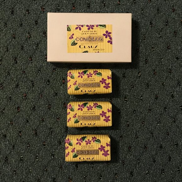 Claus Porto – Condessa Wild Pansy Soap (Deco Box of 3) - RARE FIND - Picture 3 of 4